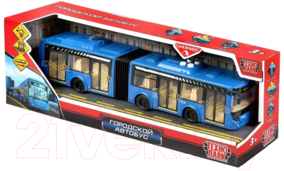 Автобус игрушечный Технопарк Городской / BUSRUB-30PL-BU