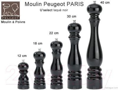 Мельница для специй Peugeot Paris U’select 23683 (черный лак)