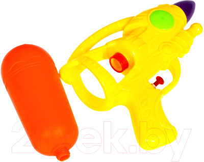 Бластер игрушечный Bondibon Водный пистолет. Наше лето / ВВ4442-А (желтый/оранжевый)