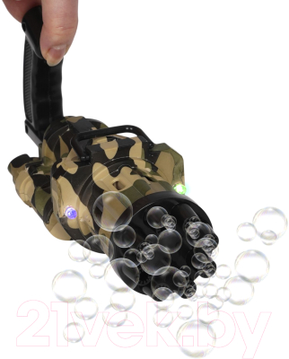 Набор мыльных пузырей Bondibon Наше Лето. Пистолет для мыльных пузырей / ВВ5430-Б (черный)