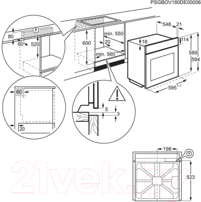 Электрический духовой шкаф Electrolux OPEB4534X