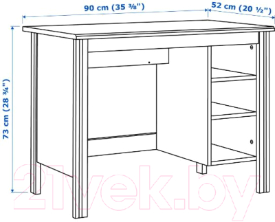 Письменный стол Ikea Брусали 103.796.71