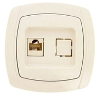 

Розетка, Париж-1 RJ-45 1А 120В