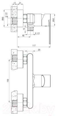 Смеситель Deante Alpinia BGA 040M