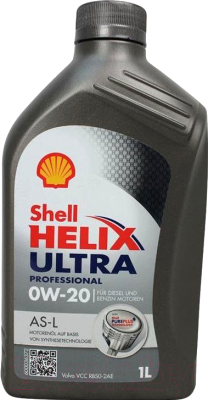

Моторное масло Shell, Helix Ultra Professional АS-L 0W20