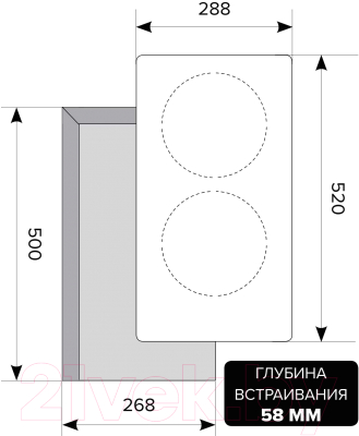 Индукционная варочная панель Lex EVI 320 BL / CHYO000179