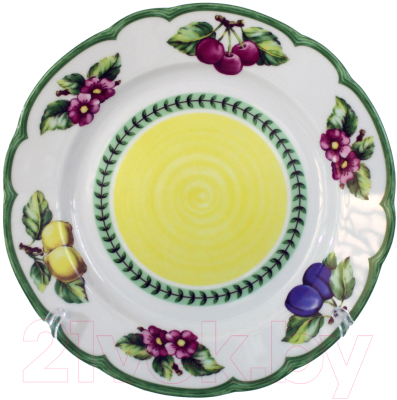Тарелка столовая обеденная Thun 1794 Роза Фрукты / РОС0001 (23см)