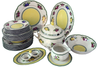 Набор столовой посуды Thun 1794 Роза Фрукты Ivory / РОС0024 - 