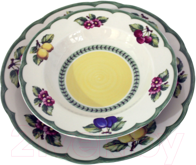 Набор столовой посуды Thun 1794 Роза Фрукты Ivory / РОС0024