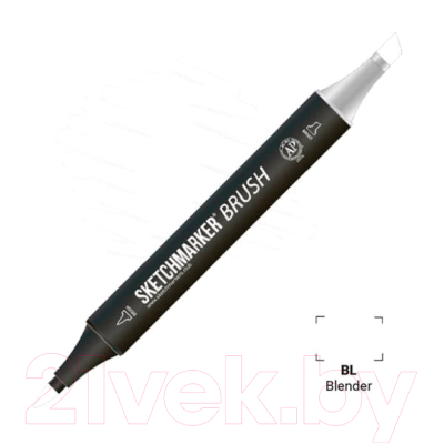 Маркер перманентный Sketchmarker Brush Двусторонний BL / SMB-BL (блендер)