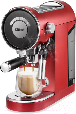 Кофеварка эспрессо Kitfort KT-783-3 (красный)