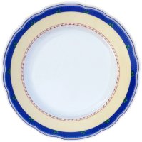 Тарелка закусочная (десертная) Thun 1794 Роза Мелкие ягоды на бледно-желтом фоне / РОС0035 (19см) - 