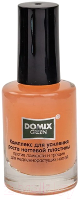 Лак для укрепления ногтей Domix Green Комплекс для усиления роста ногтевой пластины (11мл)