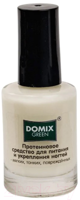 Лак для укрепления ногтей Domix Green Протеиновое средство для питания ногтей (11мл)