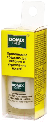 Лак для укрепления ногтей Domix Green Протеиновое средство для питания ногтей (11мл)