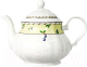 Заварочный чайник Thun 1794 Роза Мелкие ягоды на бледно-желтом фоне / РОС0041 (1.2л) - 