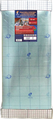 Подложка SOLID Гармошка с пароизоляцией 3мм (10 м.кв)