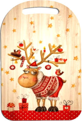 Изображение товара Разделочная доска Мультидом Новогодняя шутка / МБ2-153