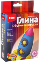 

Набор для творчества Lori, Игрушка объемная из глины Космическая ракета / Пз/Гл-004