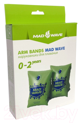 Нарукавники для плавания Mad Wave Зеленый 0-2