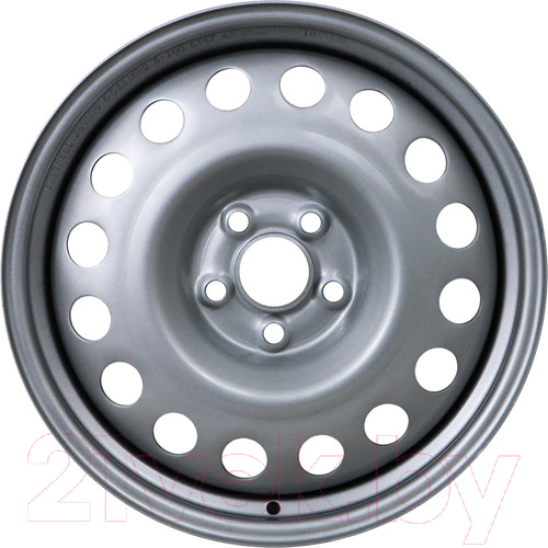 Штампованный диск Trebl X40936 16x6.5" 5x100мм DIA 57.1мм ET 47мм Silver — фото 2