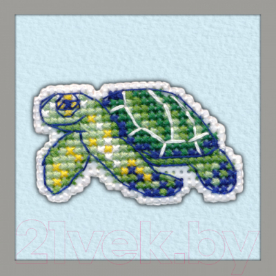 Набор для вышивания Овен Значок - Черепаха / 1097В