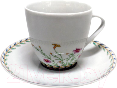 Чашка с блюдцем Thun 1794 Silvia Полевые цветы / СЛВ0006