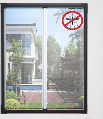 Изображение товара Москитная сетка на окно Рыжий кот MWN-01 80x120см / 311262 (белый)