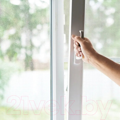 Изображение товара Москитная сетка на окно Рыжий кот MWN-01 80x120см / 311262 (белый)