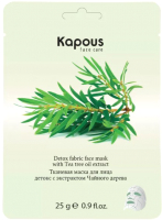 

Маска для лица тканевая Kapous, Детокс с экстрактом чайного дерева