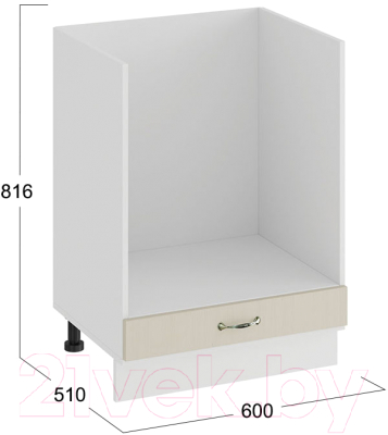 Шкаф под духовку ТриЯ Бьянка 1Н6Б (белый/дуб ваниль)