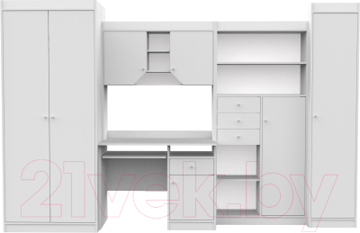 Комплект мебели для кабинета Интермебель Юниор (белый)