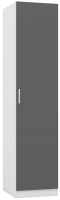 Шкаф-пенал Интермебель Марсель 420 / МР-01 (графит серый) - 