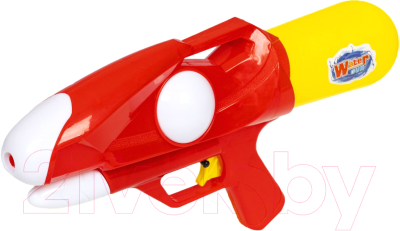 Бластер игрушечный Bondibon Водный пистолет. Наше лето / ВВ4384-Б (красный/желтый)