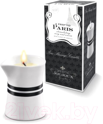 Свеча массажная эротическая Petits Joujoux Paris ваниль и сандал / 46720 (120г)