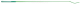 Хлыст для конного спорта Shires Rainbow светоотражающий 103см / 7680/GREEN/40.5 (зеленый) - 