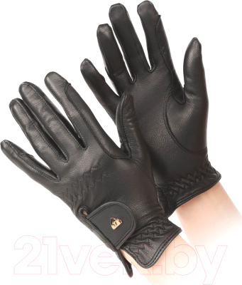 Перчатки для верховой езды Aubrion 1074 (XS, черный)