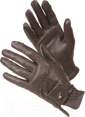 Перчатки для верховой езды Aubrion 1074 (XS, коричневый)