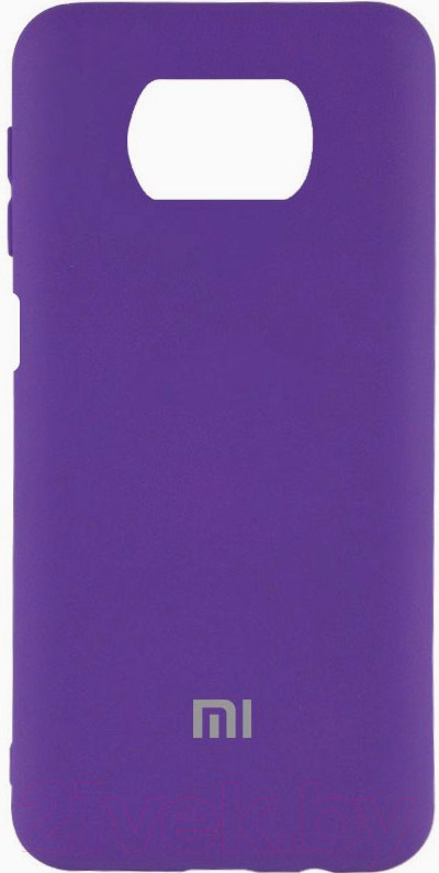 Чехол-накладка Case Matte Lux для Poco X3 (фиолетовый/синий) — фото 1