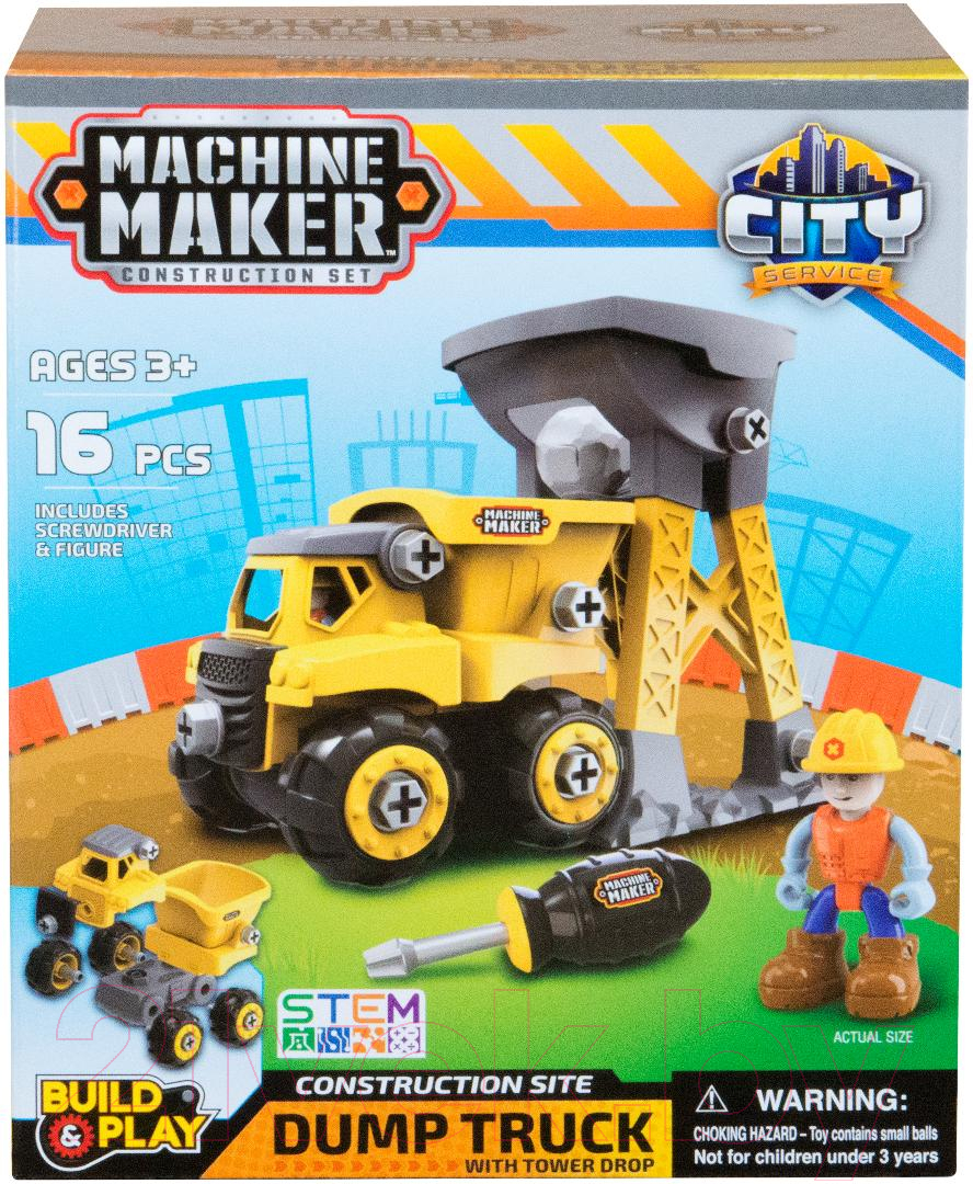 Игрушка-конструктор Nikko Junior Builder – Самосвал Погрузчк и аксессуары 40021