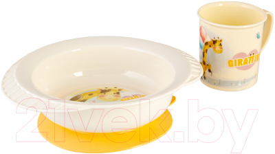 Набор посуды для кормления Полимербыт Giraffix / 4342211