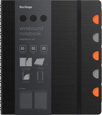 

Блокнот, Steel&Style Pro А5+ / WNt_A5201