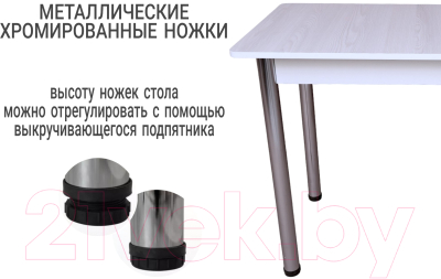 Обеденный стол СВД Юнио 100x60 / 009.Д1.Х (бодега)