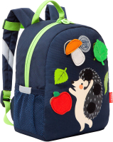 Школьный рюкзак Grizzly RS-374-1 (синий) - 