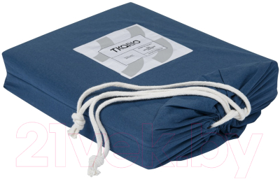 Простыня Tkano Essential TK20-FSI0007 (темно-синий)