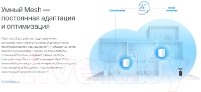 Изображение товара Комплект беспроводных маршрутизаторов TP-Link Deco X20 (2шт)