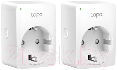 Набор умных розеток TP-Link Tapo P100 (2шт)