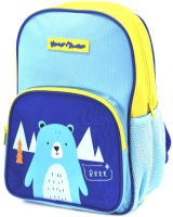 Школьный рюкзак Каляка-Маляка Медведь РЮК35КМ-М (голубой) - 