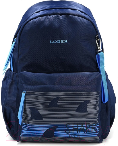 Школьный рюкзак Lorex Ergonomic M12 Shark In Dark LXBPM12-SD