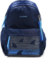 Школьный рюкзак Lorex Ergonomic M12 Shark In Dark LXBPM12-SD (синий) - 